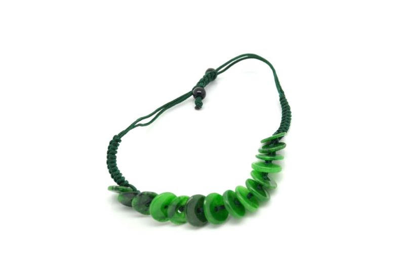 Kleines Jade Armband Grüne Bi Scheiben 4