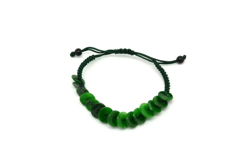 Kleines Jade Armband Grüne Bi Scheiben 5