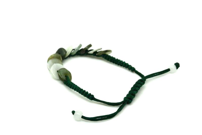 Kleines Jade Armband - Grünes Armband - Bi Scheiben 4