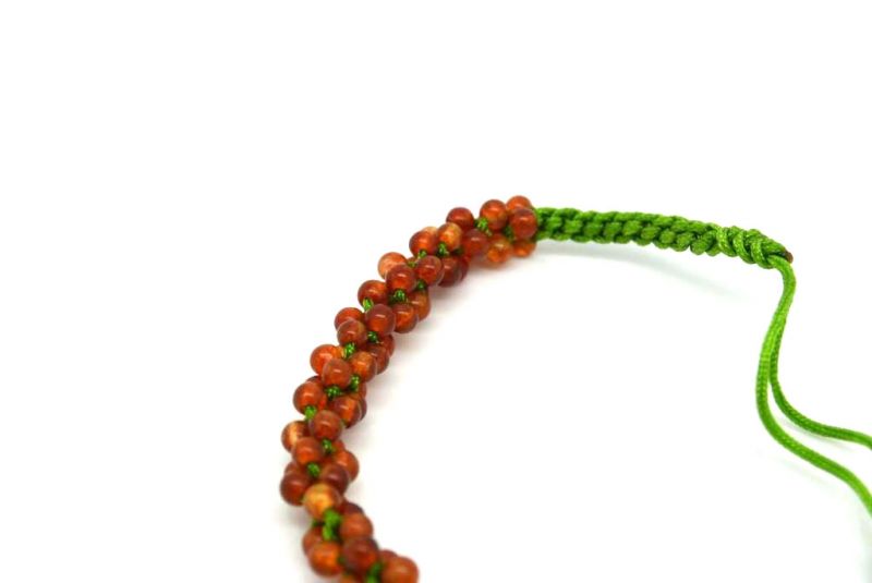 Kleines Jade Armband Kleine braune Perlen 5