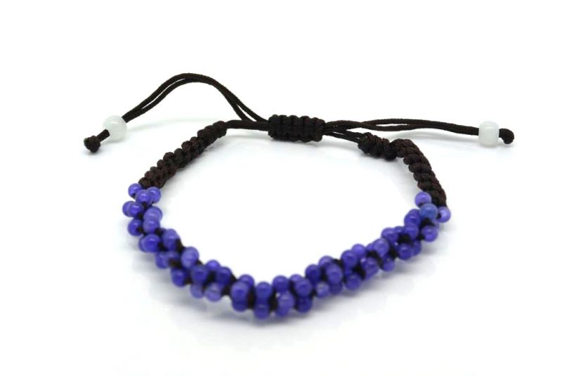Kleines Jade Armband Kleine lila Perlen 2