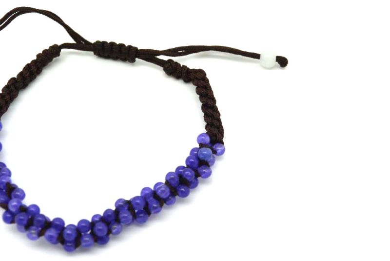 Kleines Jade Armband Kleine lila Perlen 3