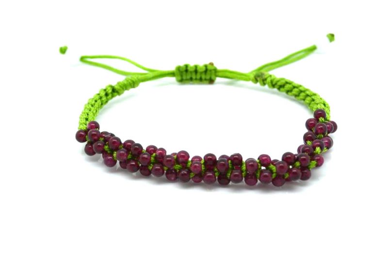 Kleines Jade Armband Kleine Perlen Granat 2
