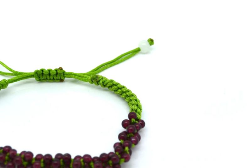 Kleines Jade Armband Kleine Perlen Granat 3