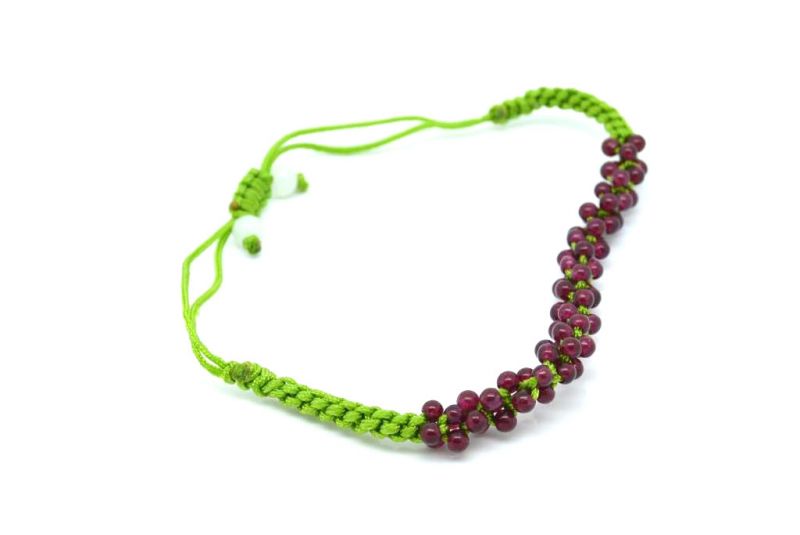 Kleines Jade Armband Kleine Perlen Granat 5