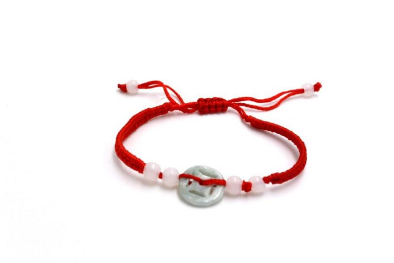Kleines Jade Armband Münze des Glücks 2