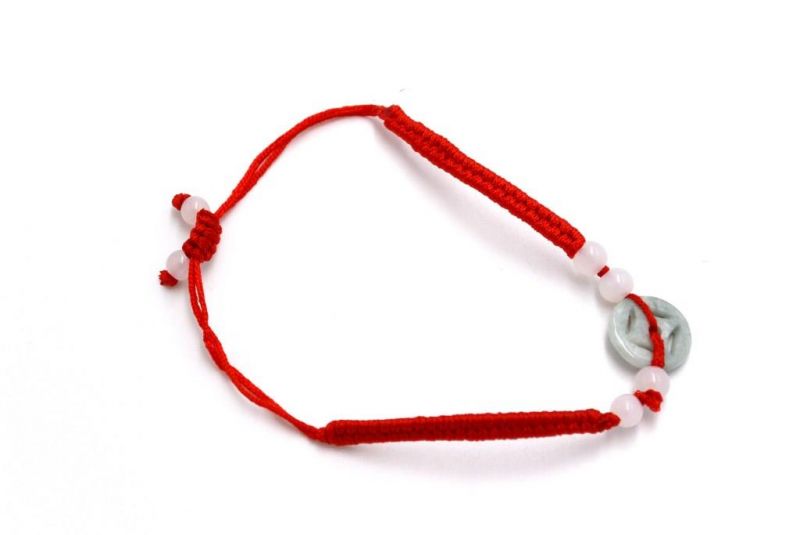 Kleines Jade Armband Münze des Glücks 3