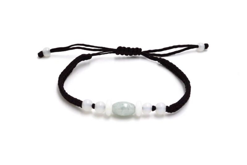 Kleines Jade Armband Ovale Jadeperle 2