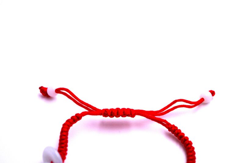 Kleines Jade Armband Rotes Armband - 10 Scheiben 3