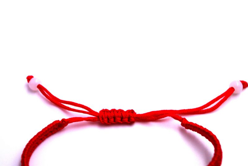 Kleines Jade Armband Rotes Armband - Lachender Buddha 3