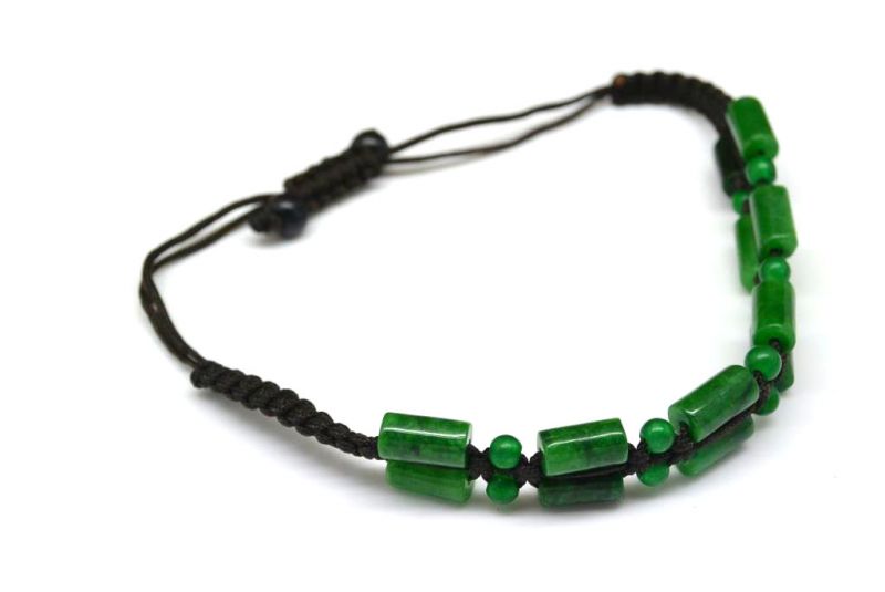Kleines Jade Armband Smaragdgrün 4