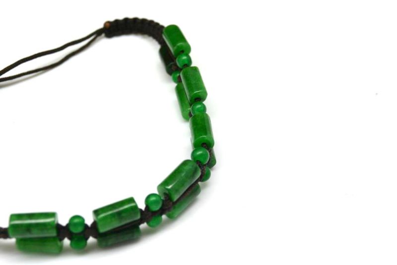 Kleines Jade Armband Smaragdgrün 5