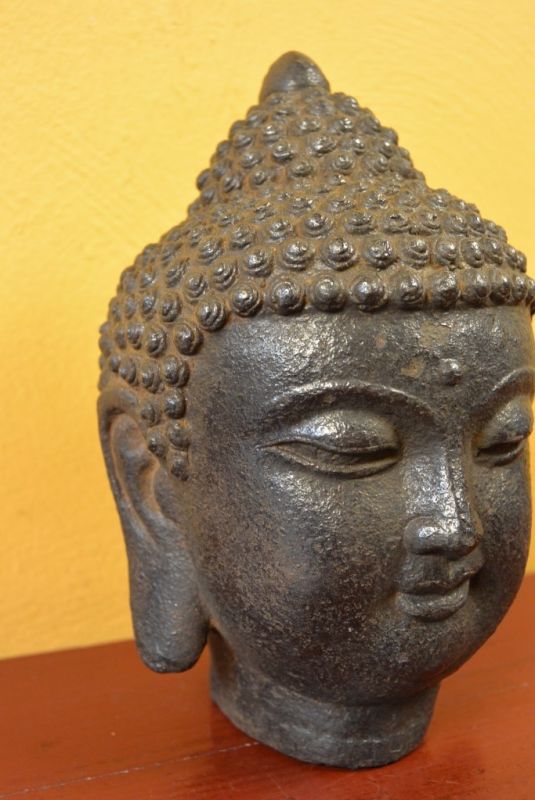 Kopf Buddha Metall 3