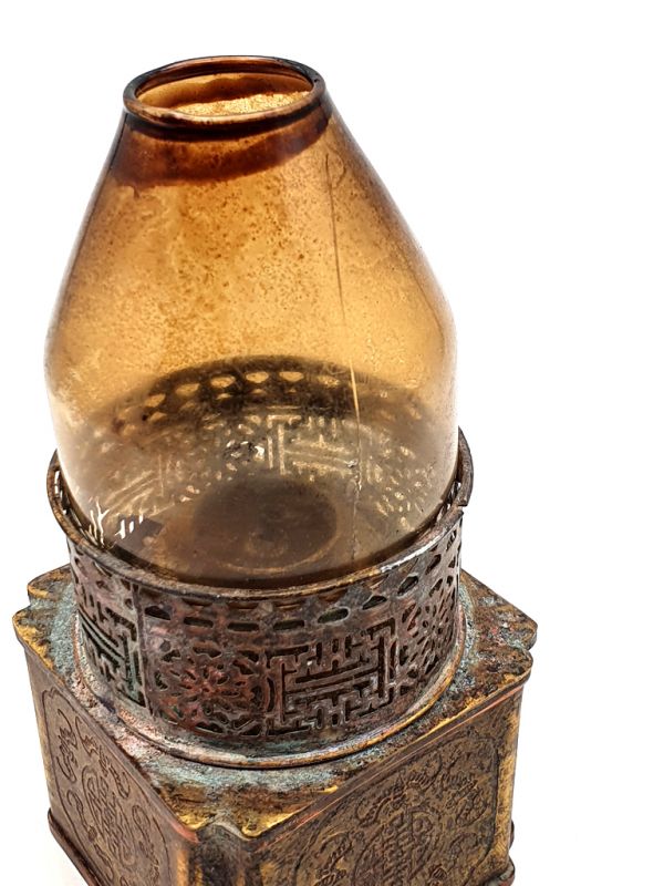 Lámpara china de opio - Reproducción antigua - Accesorios necesarios para pipas de opio 4