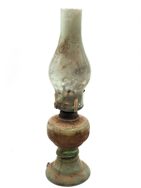 Lámpara de queroseno china antigua - Campo chino 1