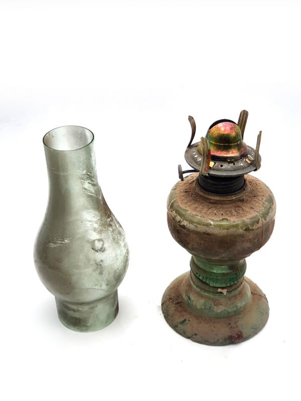 Lámpara de queroseno china antigua - Campo chino 5