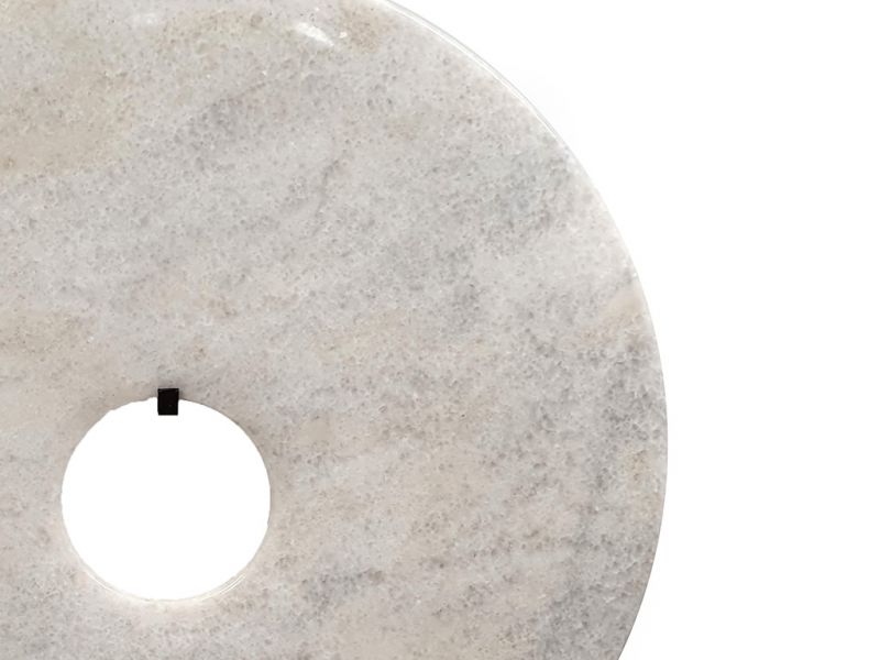 Large Chinese Bi in Jade 40cm - White 3