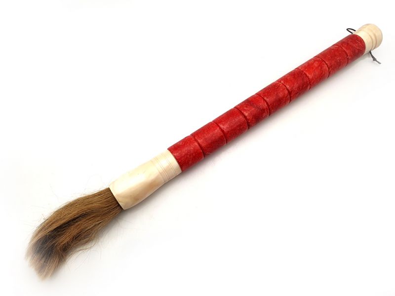 Large chinese Calligraphy Brush - Dark red 1