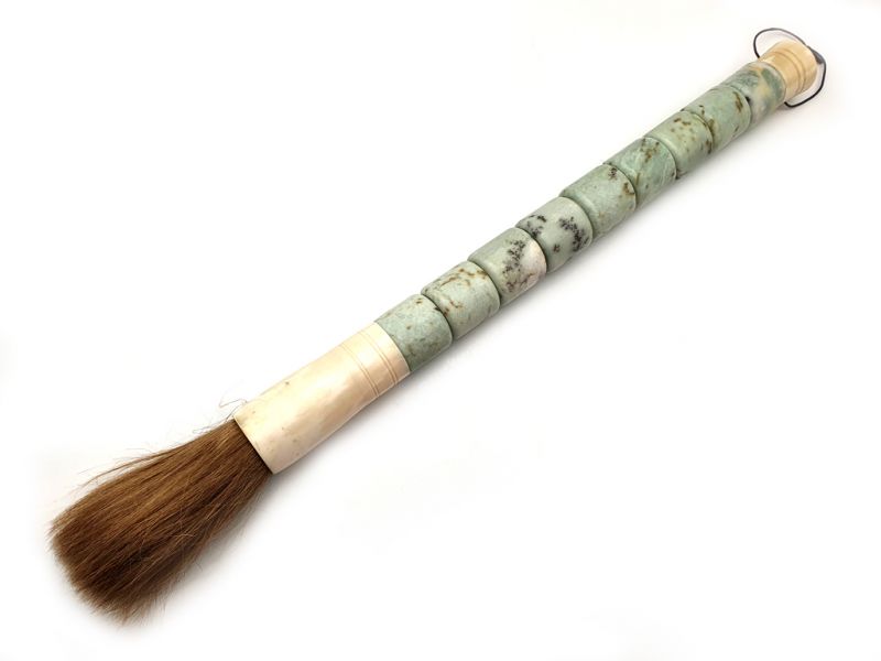 Large chinese Calligraphy Brush - Jade green 1