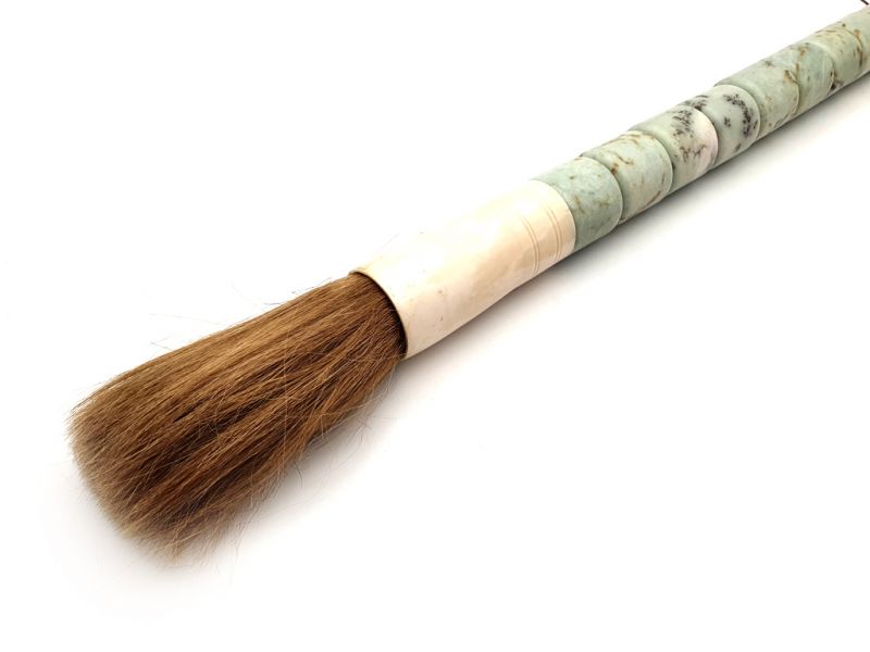 Large chinese Calligraphy Brush - Jade green 2