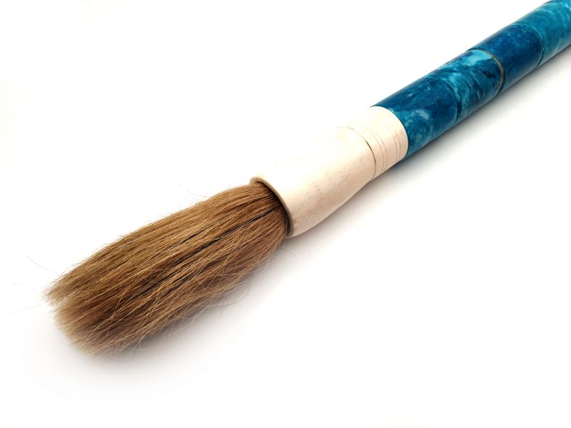 Large chinese Calligraphy Brush - Sky blue 2