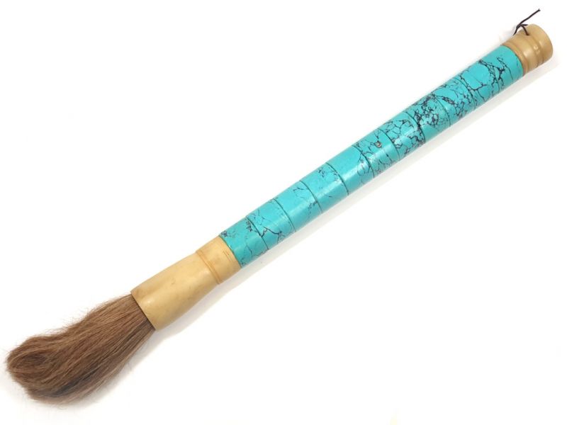 Large chinese Calligraphy Brush - Turquoise 1