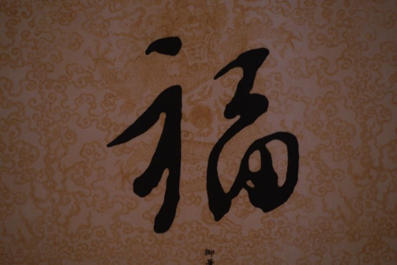 Large Chinese Calligraphy Paper and silk 5