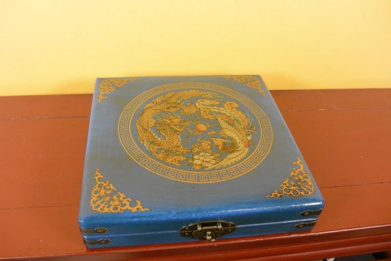 Large Feng Shui Compass Blue Dragon and Phoenix 5