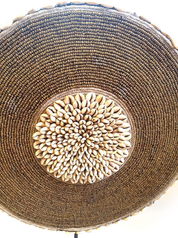 Large Indonesian Bi Disc - Shells and pearls - 40cm 2