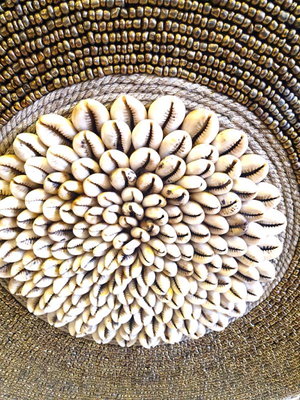 Large Indonesian Bi Disc - Shells and pearls - 40cm 4