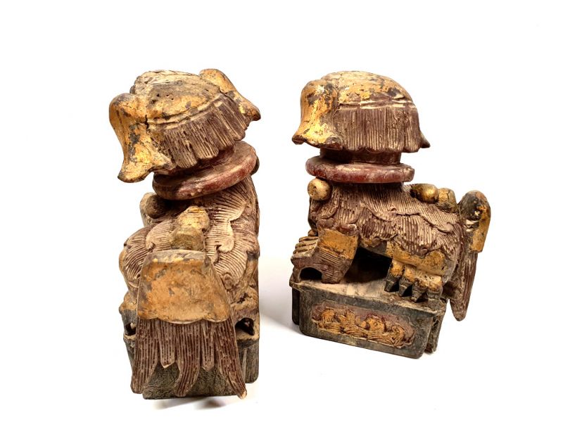 Leones de Fu de Madera 5