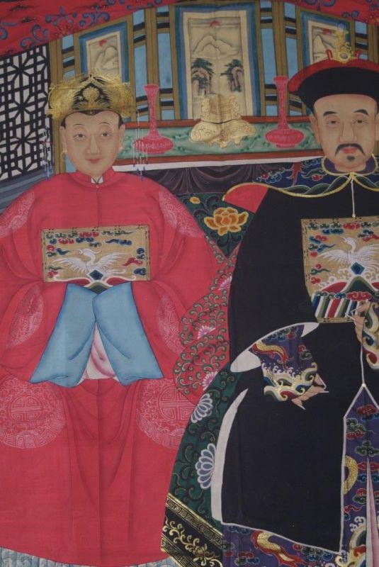 Majestueux Couple d'ancêtres chinois 2