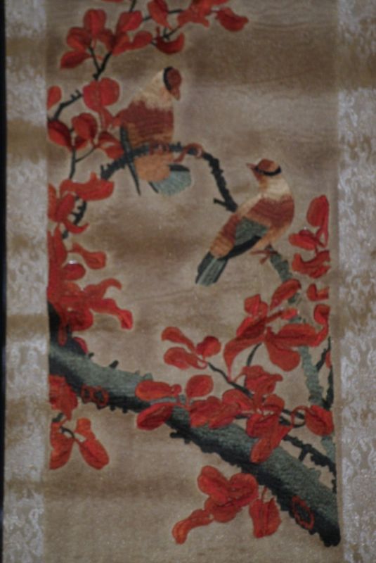 Malerei und Stickerei auf Papier Baum 4