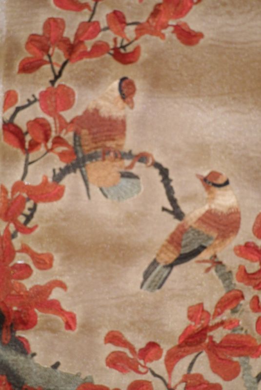 Malerei und Stickerei auf Papier Baum 5