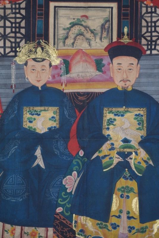 Malereien chinesischer Familie 02 Personen Qing Dynastie 2