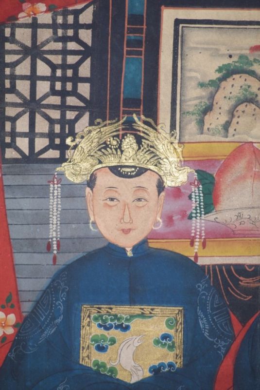 Malereien chinesischer Familie 02 Personen Qing Dynastie 3