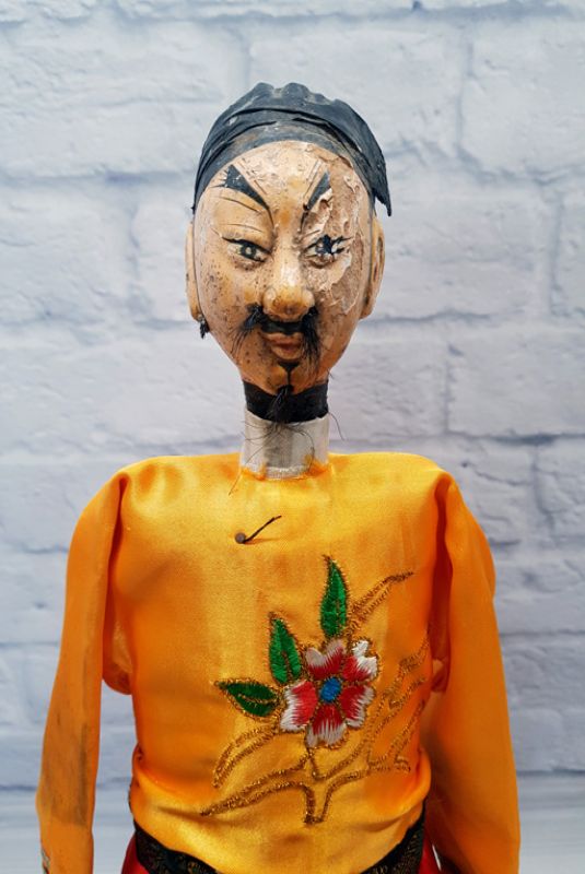 Marioneta del teatro chino antiguo - provincia de Fujian - El cantante 3