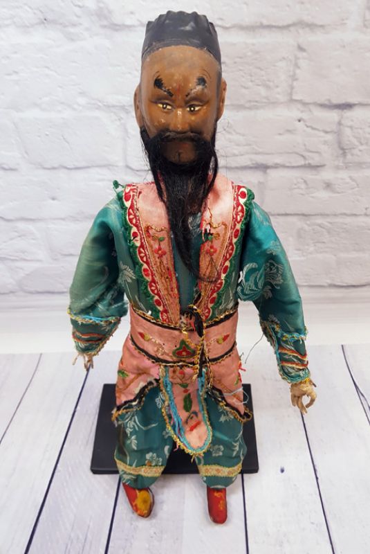 Marioneta del teatro chino antiguo - provincia de Fujian - El comerciante extranjero 2