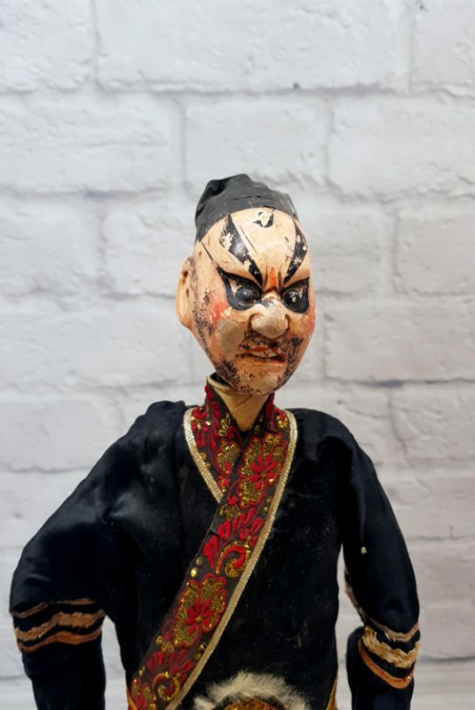 Marioneta del teatro chino antiguo - provincia de Fujian - El conquistador 2 2
