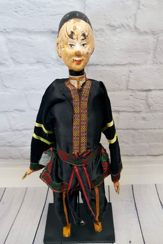 Marioneta del teatro chino antiguo - provincia de Fujian - Hombre / cantante de opera 1