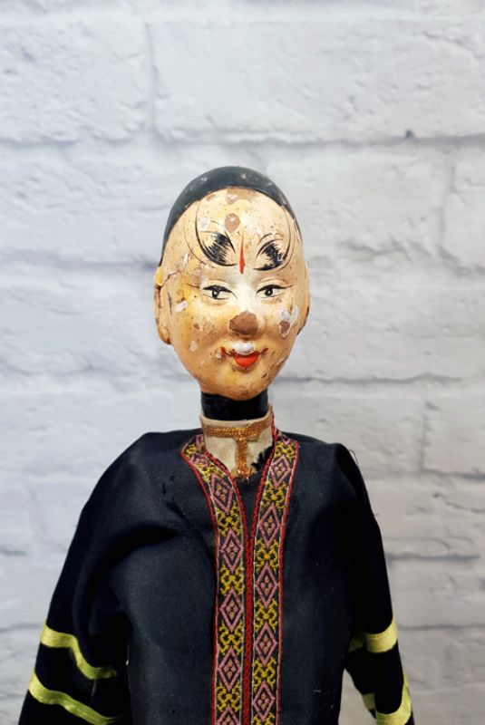 Marioneta del teatro chino antiguo - provincia de Fujian - Hombre / cantante de opera 3