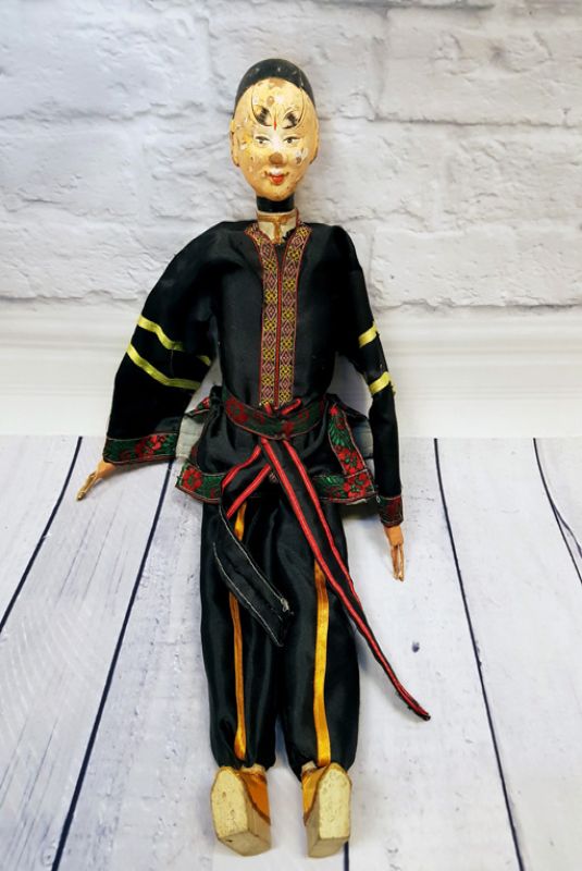 Marioneta del teatro chino antiguo - provincia de Fujian - Hombre / cantante de opera 4