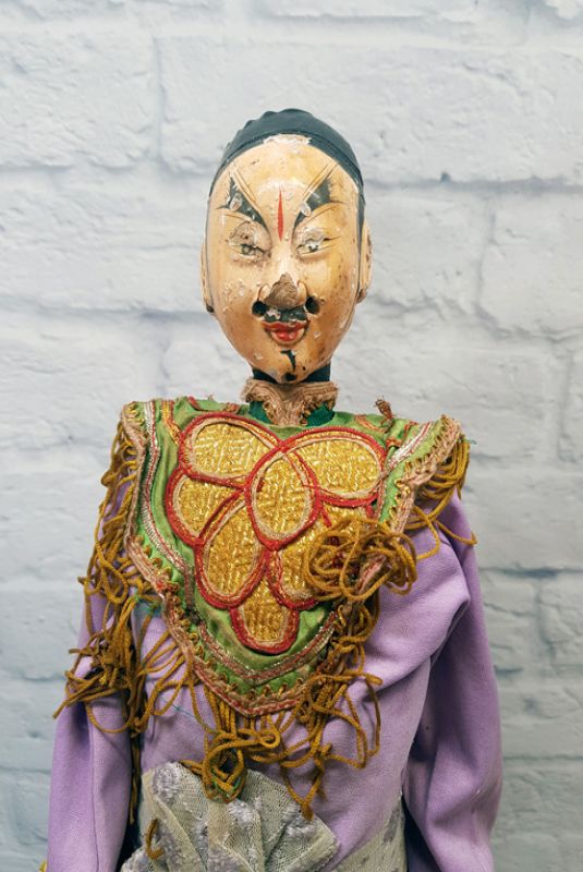 Marioneta del teatro chino antiguo - provincia de Fujian - Hombre / Opera Dancer 3