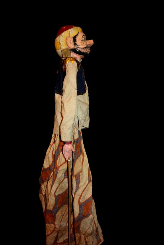 Marioneta Indonesia Wayang Golek Comerciante 4