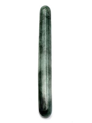 Médecine traditionnelle chinoise - bâton d'acupression en jade - Vert impérial - Translucide
