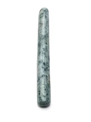 Médecine traditionnelle chinoise - bâton d'acupression en jade - Vert tacheté Médecine traditionnelle chinoise - bâton d'acupression en jade - Vert tacheté