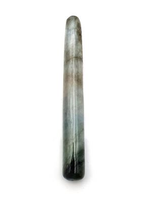 Médecine traditionnelle chinoise - bâton d'acupression en jade - Vert Translucide
