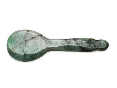 Médecine traditionnelle chinoise - Gua Sha cuillère en Jade - Plusieurs verts