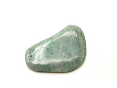 Médecine traditionnelle chinoise - GuaSha en Jade - Vert Foncé / Translucide
