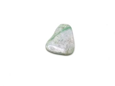 Médecine traditionnelle chinoise - Mini GuaSha en Jade - Vert et Blanc